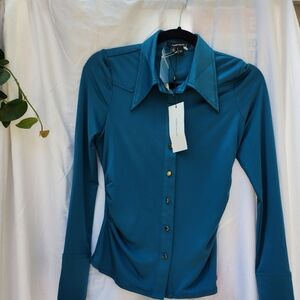 Karen Millen Blue/Green TOP